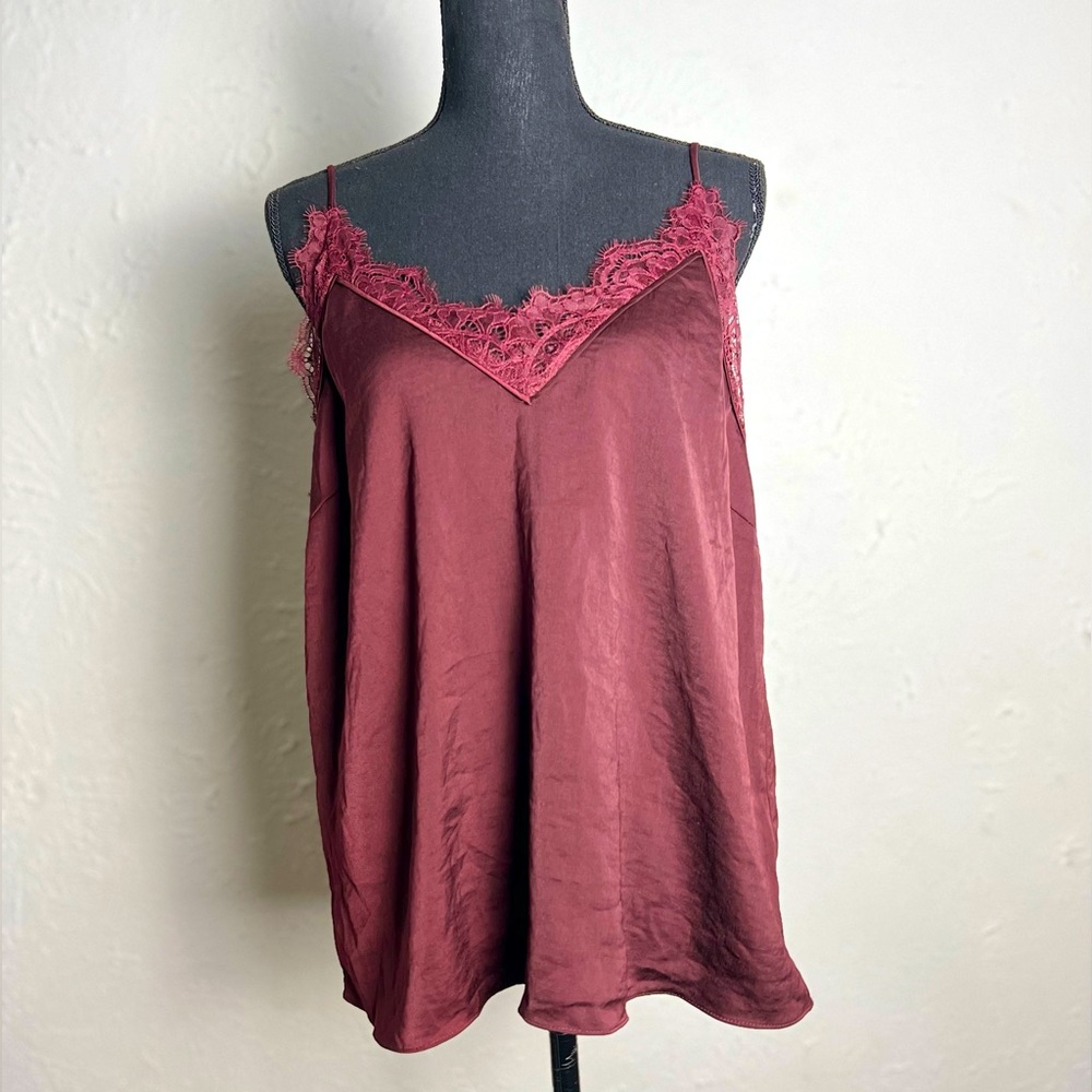 H&M lace spaghetti strap blouse